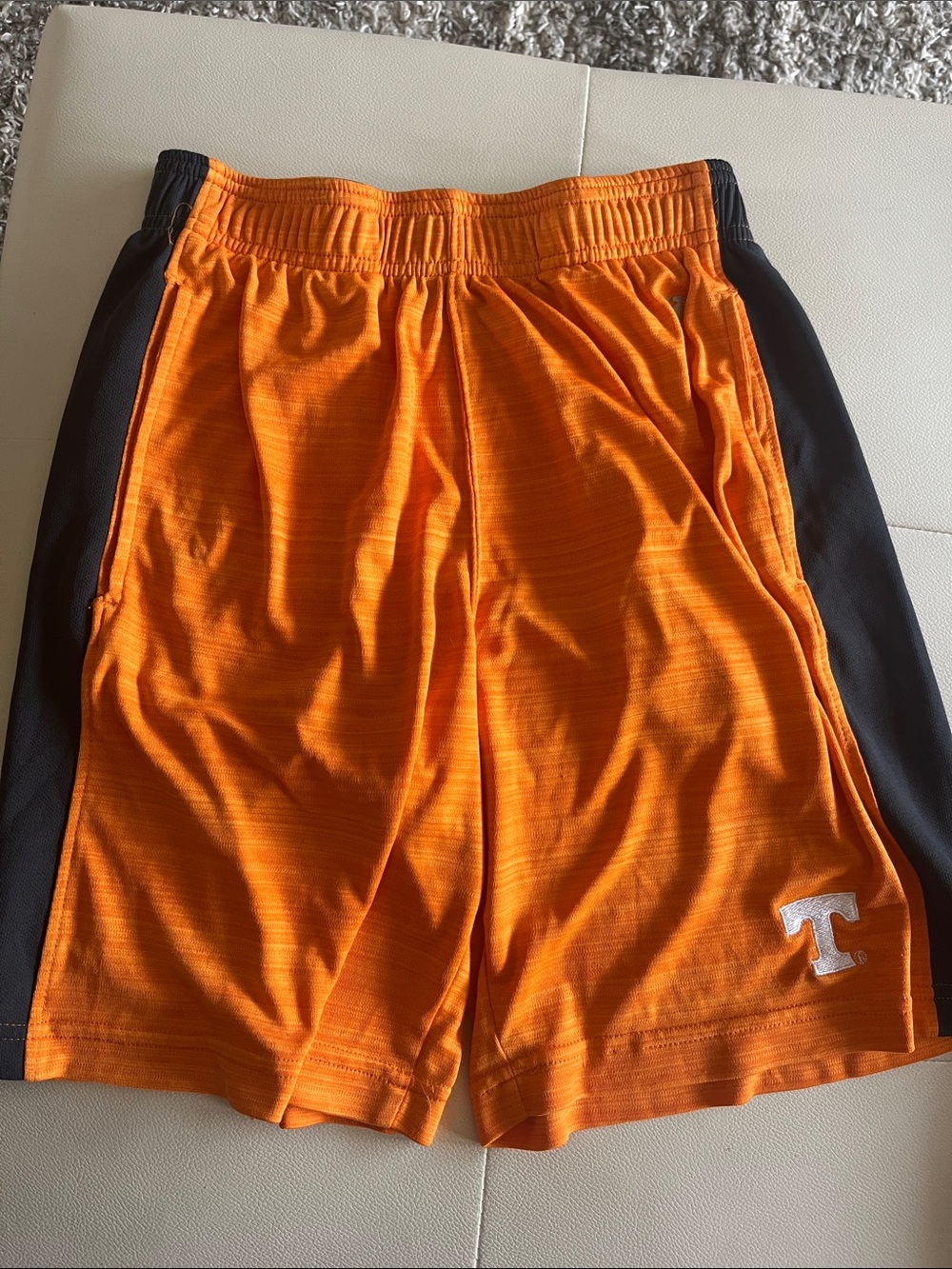 Boys Tennessee Orange Athletic Shorts with Black Panels